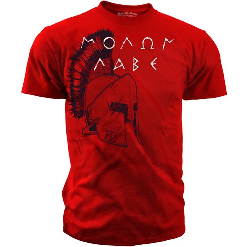 Black Ink Design Spartan Molon Labe T-Shirt