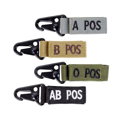 Condor Blood Type Key Chain 4 Pcs/Pack