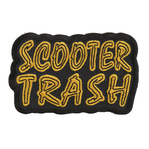 Scooter Trash Fun Biker Patch