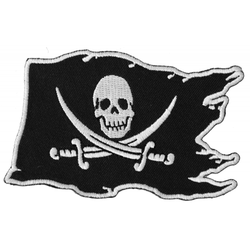 Pirate Skull Embroidered Patch