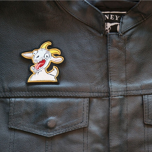 Awesome Goat Iron-on Patch