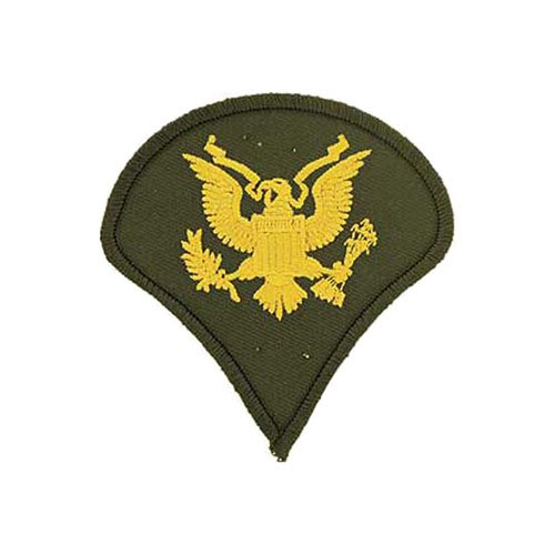 3 Inch Army Dress Green Spec-4 Patch