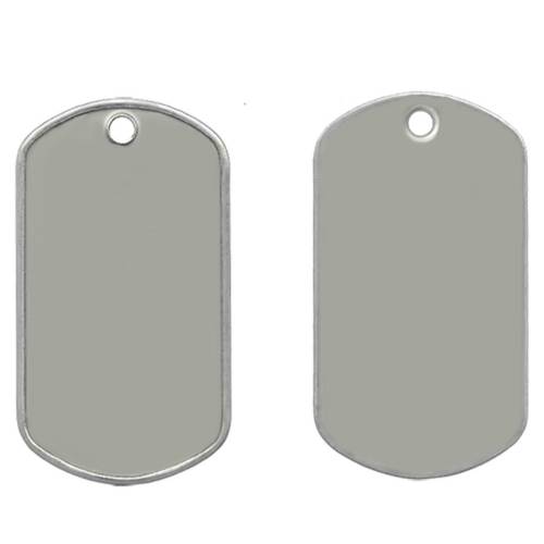 Dog Tag - Dull Stainless Steel 