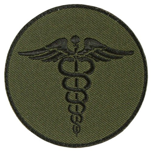 FOX OUTDOOR EMS ROUND PATCH - OLIVE DRAB