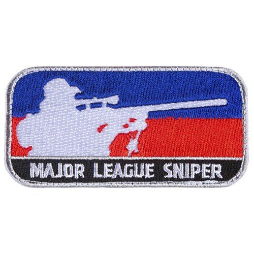 FOX OUTDOOR MAJOR LEAGUE SNIPER PATCH - BLUE / RED