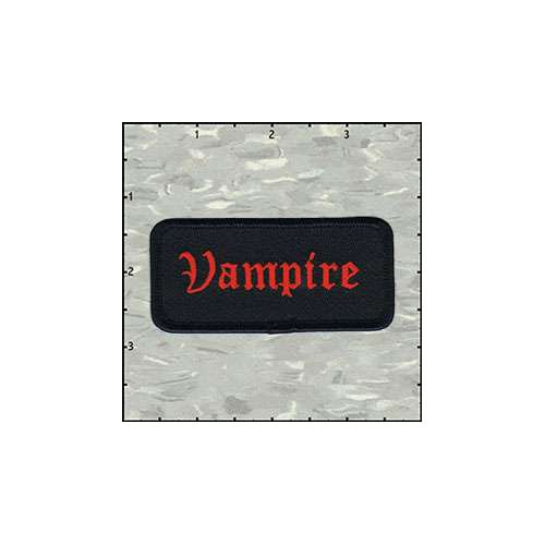 Name Tag Rectangle Vampire Patch