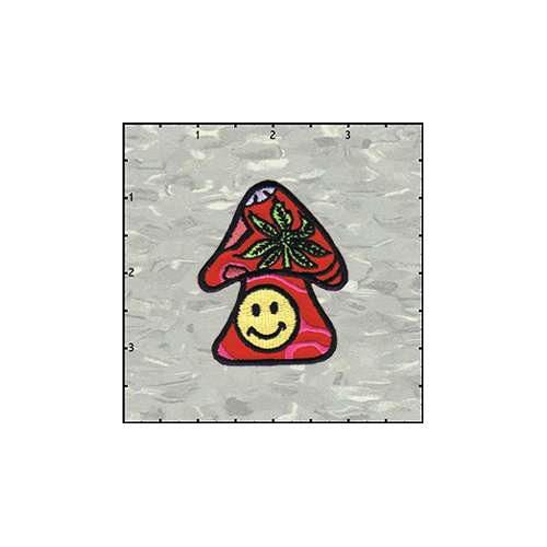 Mushroom with Smiley Patch