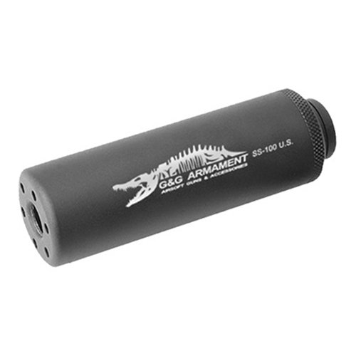 G&G SS-100 Black Mock Suppressor - 14mm CCW