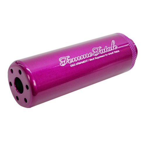 G&G SS-100 14mm CCW US Type Sound Suppressor - Pink