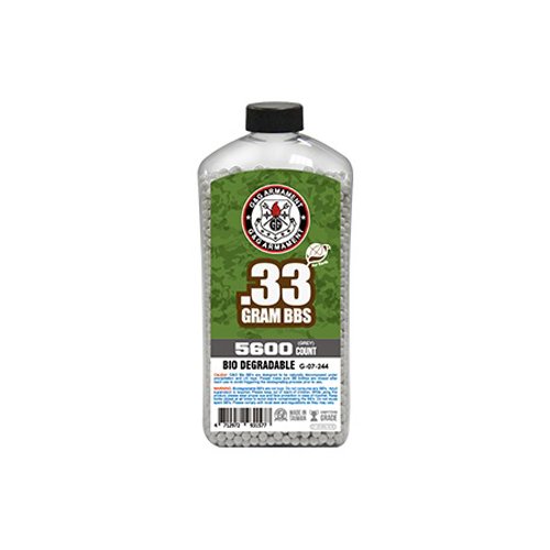 G&G Bio Degradable 0.33g 5600 Airsoft BBs Can - Grey