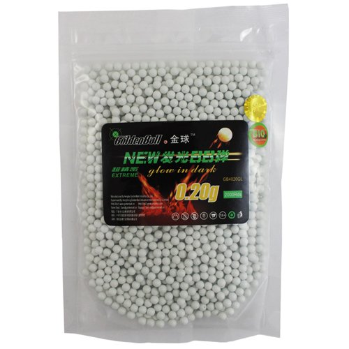 Golden Ball Bio Tracer Airsoft BBs 2000ct