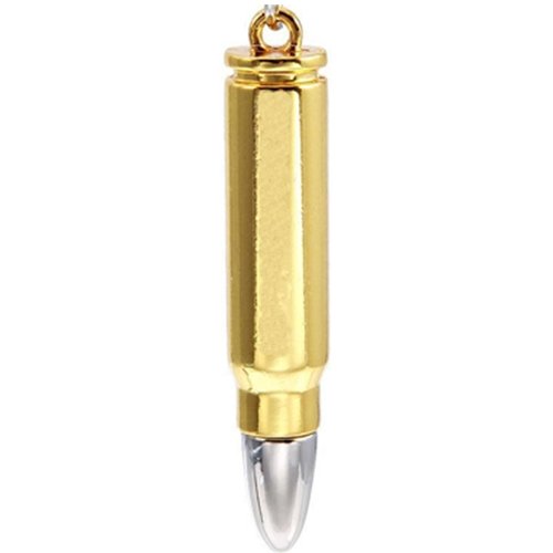 Bullet Shape Pendant with Black Cord