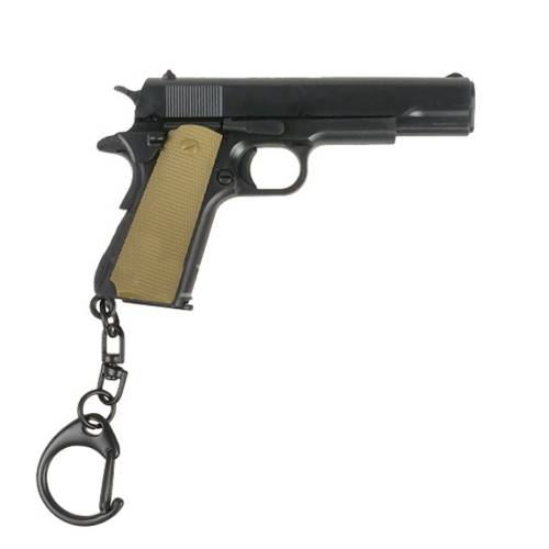 Gear Stock 1911 Keychain - Grey