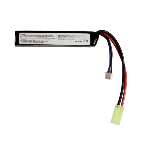 Stick LiPo Battery - 7.4V 1500mAh Mini Tamiya Connector