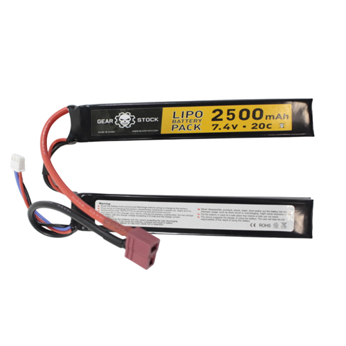 Butterfly LiPo Battery - 7.4V 2500mAh Deans Connector