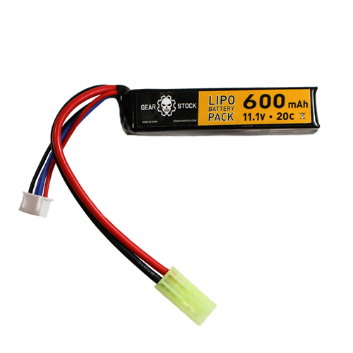 Stick LiPo Battery - 11.1V 600mAh Mini Tamiya Connector