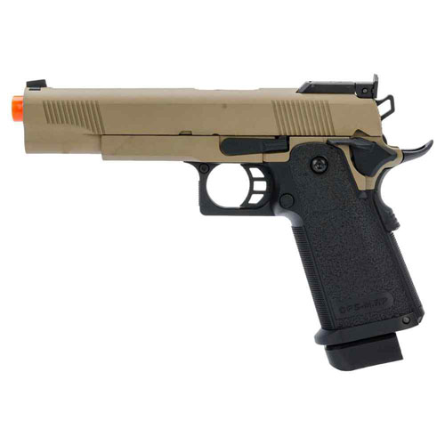 JAG Arms GM4 Black Slide with Tan Frame Gas BB Pistol