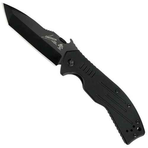 CQC-8K Tanto Style Black-Oxide Coated Folding Blade Knife