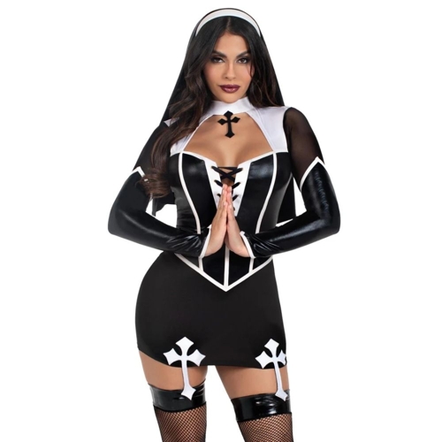 Holy Hottie Nun 2 Piece Costume Set