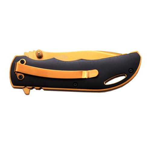 Elk Ridge Stainless Steel Handle w/ Overlay Folding Knife