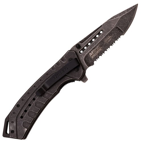 U.S. Marines A1044TB Half Serrated Blade Folding Knife