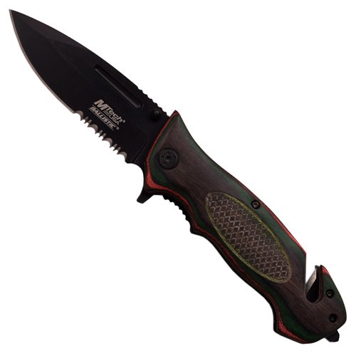 MTech USA Ballistic Escape A919 Pakkawood Handle Folding Knife