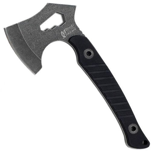 Master Cutlery 8.25 Inch Stone Wash Black Blade G10 Handle Axe