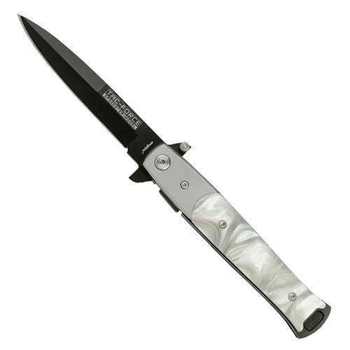 Tac Force Stiletto Knife - White Pearl