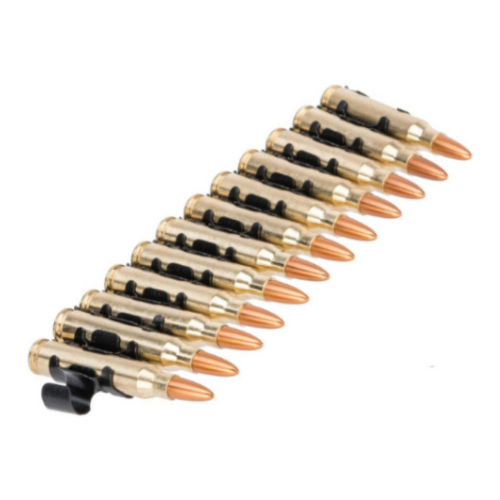 Super Realistic M249 5.56 Cartridge Belt Set Of 12