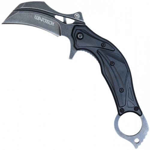 Equip yourself with the Neptune Wartech Stonewashed Folding Karambit in sleek black. Versatile, durable, and perfect for everyday carry. Get yours now!