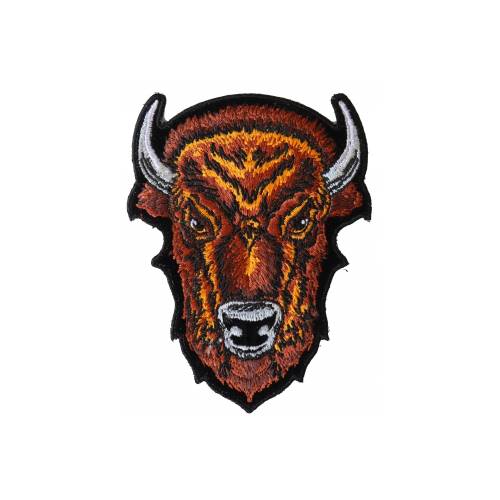 Cheap Place Patch Buffalo Head Small