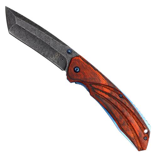 Classic Buckshot Pocket Knife with Wood Handle