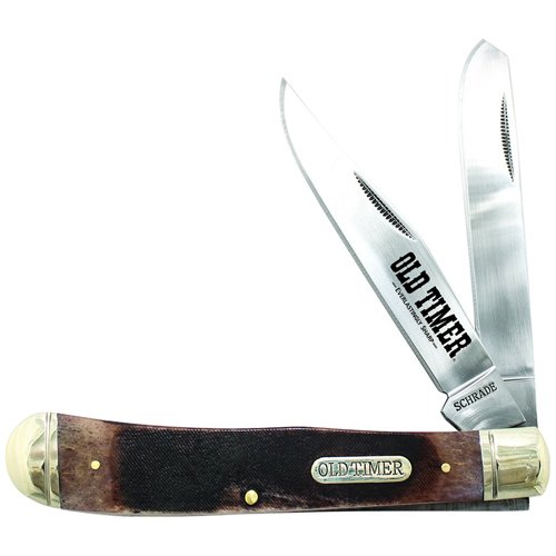 Schrade Old Timer 95OTB Large Gunstock Trapper Folding Knife