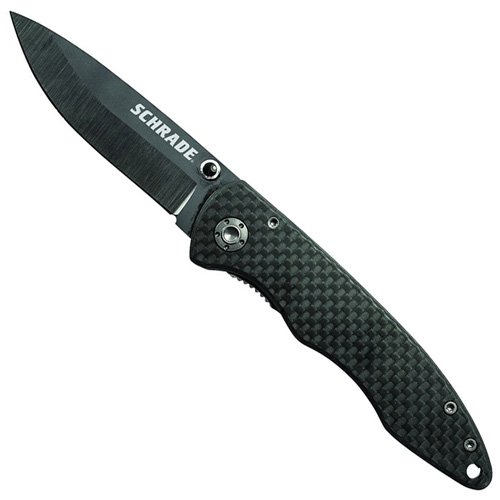 Schrade Ceramic Blade Carbon Fiber Handle