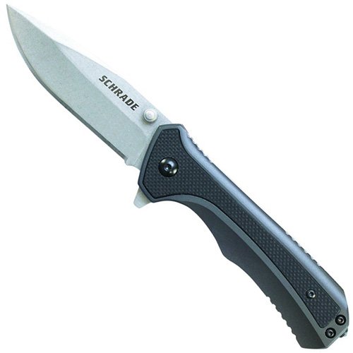 Schrade SCH502 Aluminum with Zytel Insert Handle Folding Knife