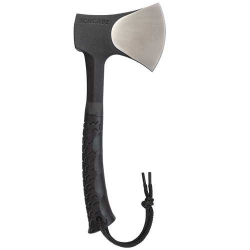 Schrade SCHCOM6 TPR Handle Hatchet and Machete Set