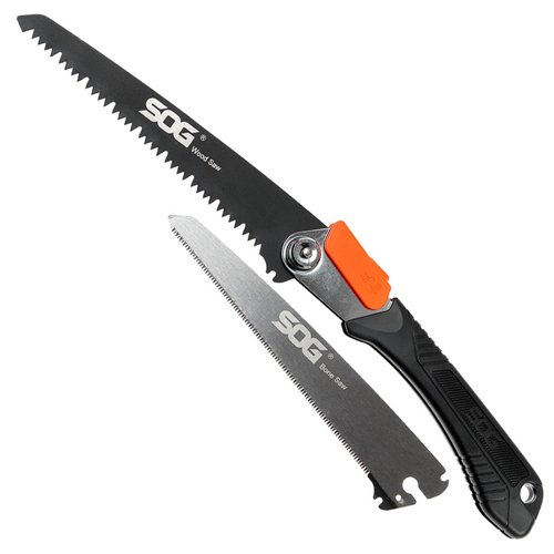 SOG Wood & Bone High Carbon Steel Blade Folding Saw