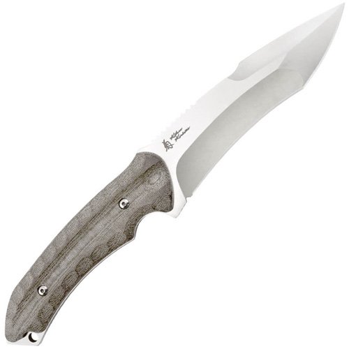 Kiku Green Linen Micarta Handle Fixed Blade Knife
