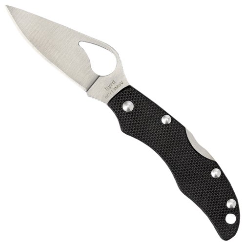 Byrd Finch 2 Satin Blade Folding Knife - Black