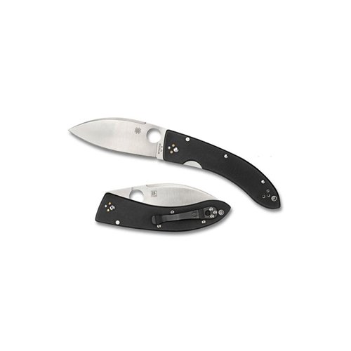 Spyderco Lum Large Chinese Black G-10 Plain Edge Folding Knife