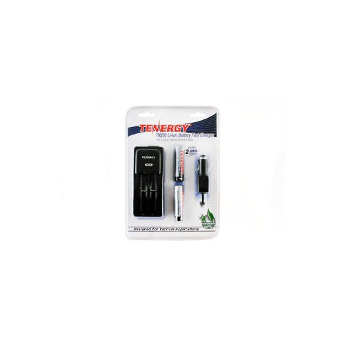 Tenergy Li-ion 2600mAh Protected Button Top Batteries W/Smart Charger