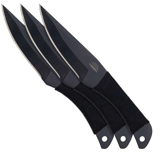 Gil Hibben Black Triple Pro Throwing Knife Set