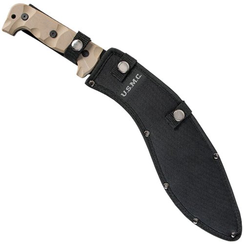 USMC Desert Sand Kukri Knife with Sheath