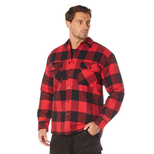 Buffalo Plaid Quilted Lined Jacket