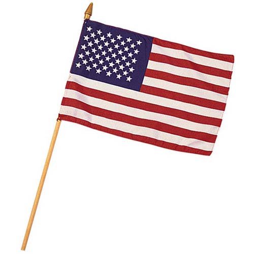 Mini 8 Inch X 12 Inch American Flag
