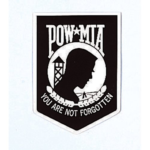 Pow-Mia Back Gum Decal