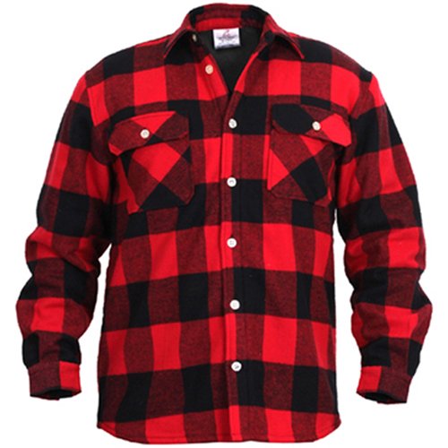 Mens Fleece Lined Flannel Shirt