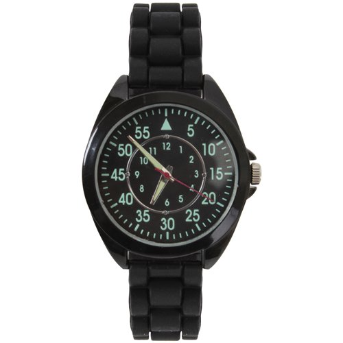 Silicone Strap Military Style Watch