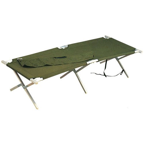 Ultra Force GI Type Aluminum Folding Cot - Olive Drab