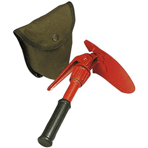 Orange Mini Pick and Shovel with Cover